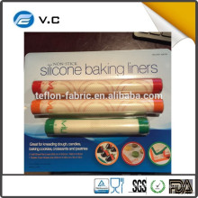 Set of 3 artisan non-stick silicone baking mat set with FDA LFGB certificate